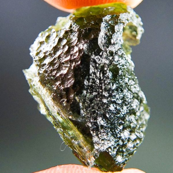 Shiny Moldavite With Channel And Open Bubble (5.31grams) 2