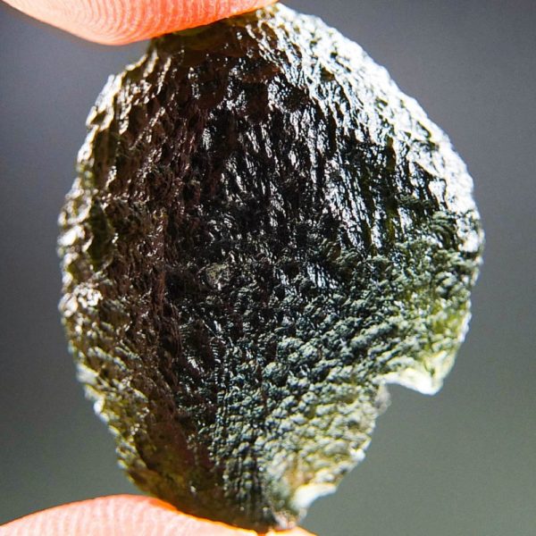 brown green boulder shape moldavite with certificate of authenticity (7.6grams) 4