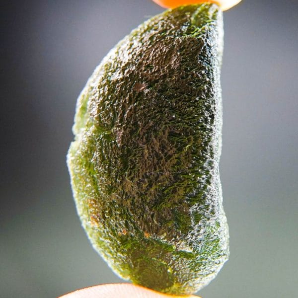 elipsoid shape large moldavite with certificate of authenticity (16.66grams) 2