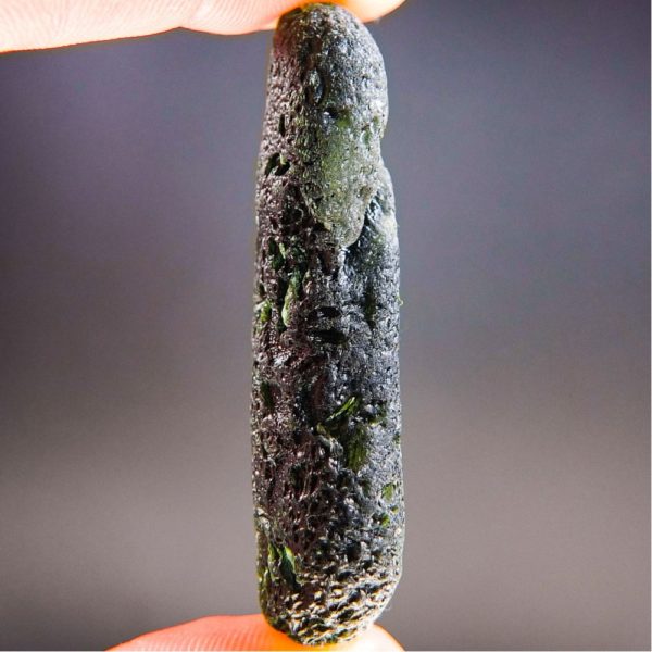 large light abrasion moldavite with certificate of authenticity (27.8grams) 3