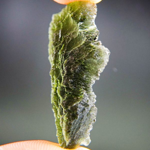 matte moldavite from south bohemia with certificate of authenticity (9.53grams) 3