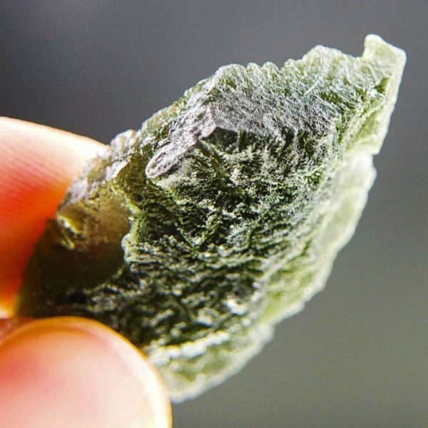 matte moldavite from south bohemia with certificate of authenticity (9.53grams) 5