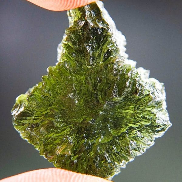 Quality A+++ Beautiful Shape Moldavite With Certificate Of Authenticity (6.93grams) 4