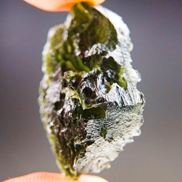 quality a+++ bottle green natural rough moldavite with certificate of authenticity (8.8grams) 3