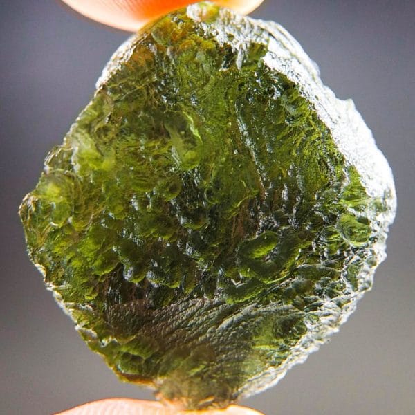 quality a+++ bottle green natural rough moldavite with certificate of authenticity (8.8grams) 4