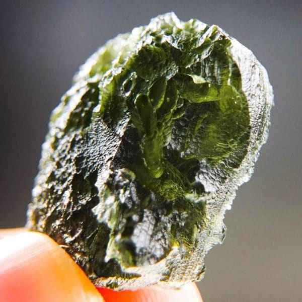 quality a+++ bottle green natural rough moldavite with certificate of authenticity (8.8grams) 5