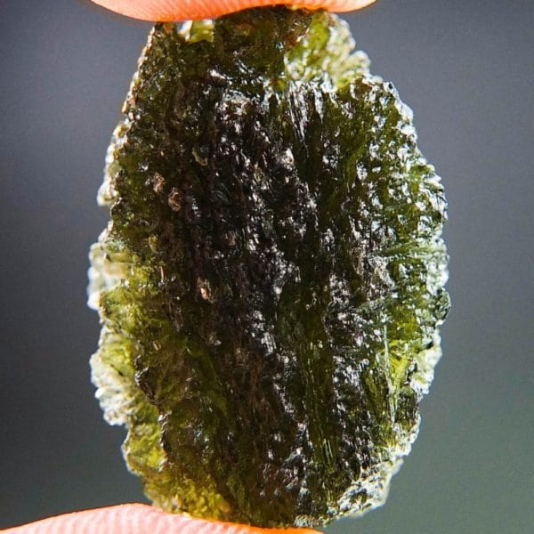 quality a+ brown green beautiful shape moldavite with certificate of authenticity (5.34grams) 4