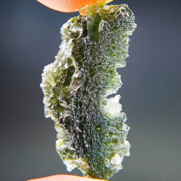 quality a+ excellent shape olive green moldavite with certificate of authenticity (7.45grams) 3