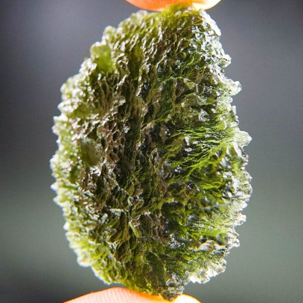 Quality A+++ Large Natural Piece Moldavite From Chlum With Certificate Of Authenticity (14.66grams) 2
