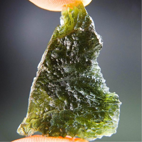 quality a+ open bubble moldavite with certificate of authenticity (8.29grams) 4