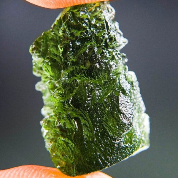 quality a+ rocky moldavite with certificate of authenticity (5.38grams) 2