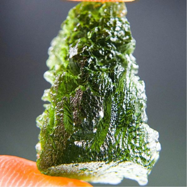 quality a+ rocky moldavite with certificate of authenticity (5.38grams) 3