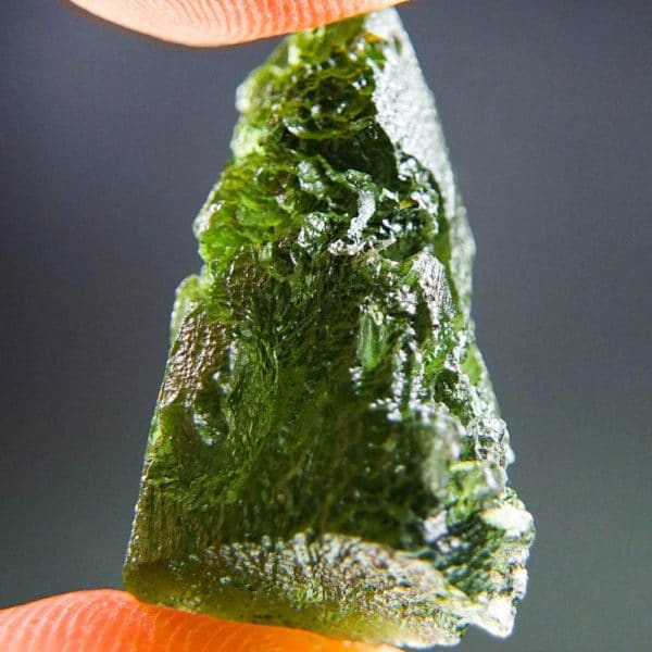 quality a+ rocky moldavite with certificate of authenticity (5.38grams) 4