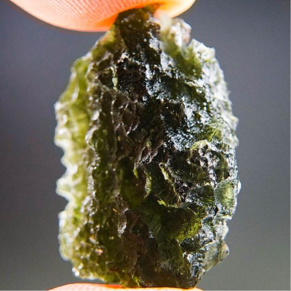 quality a+ rocky moldavite with certificate of authenticity (5.54grams) 2