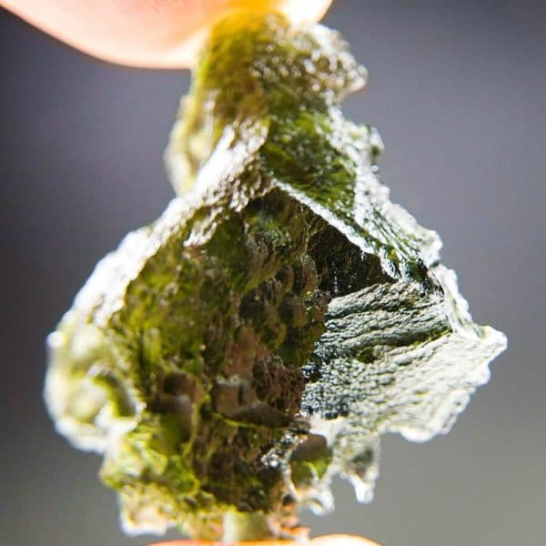 Quality A++ Shiny Beautiful Moldavite With Certificate Of Authenticity (6.15grams) 2