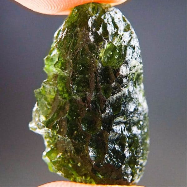 quality a+ shiny natural piece moldavite with certificate of authenticity (6.01grams) 3