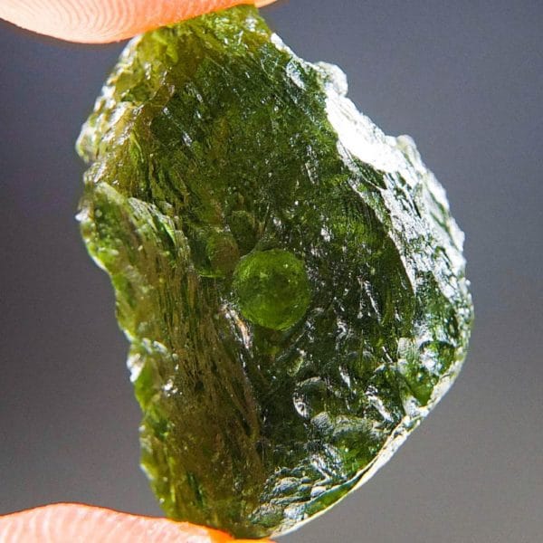 quality a+ shiny natural piece moldavite with certificate of authenticity (6.01grams) 4