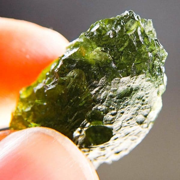 quality a+ shiny natural piece moldavite with certificate of authenticity (6.01grams) 5