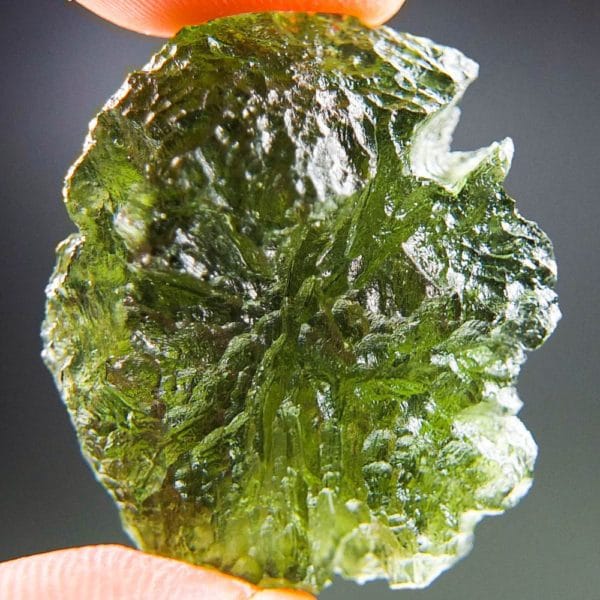 quality a+++ shiny open bubble moldavite with certificate of authenticity (8.88grams) 4