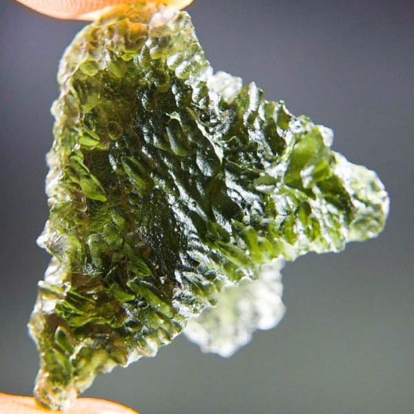 Quality A+++ Shiny Rare Shape Moldavite From South Bohemia With Certificate Of Authenticity (7.15grams) 1