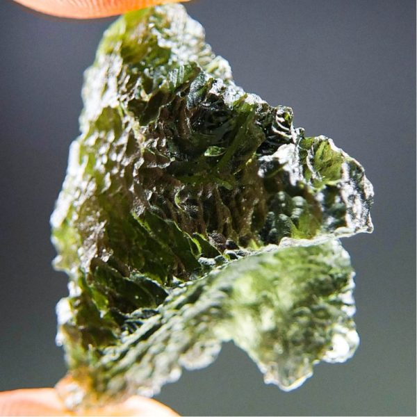 Quality A+++ Shiny Rare Shape Moldavite From South Bohemia With Certificate Of Authenticity (7.15grams) 2
