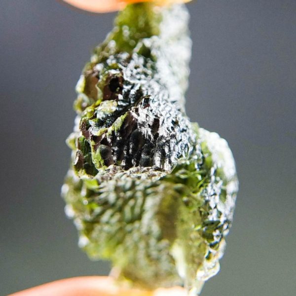 Quality A+++ Shiny Rare Shape Moldavite From South Bohemia With Certificate Of Authenticity (7.15grams) 3