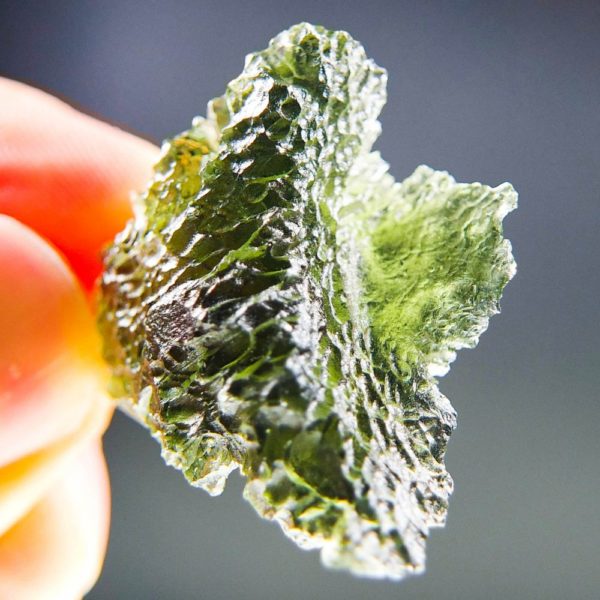Quality A+++ Shiny Rare Shape Moldavite From South Bohemia With Certificate Of Authenticity (7.15grams) 5
