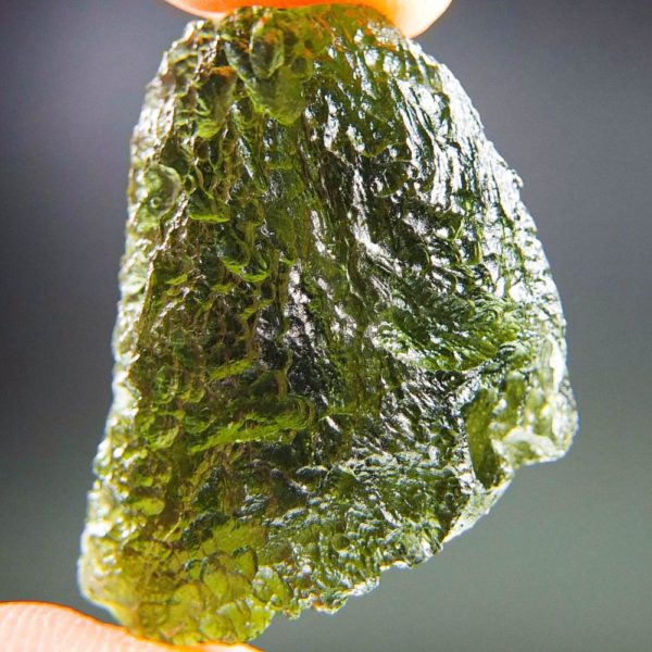 shiny two kinds of sculpture moldavite with certificate of authenticity (9.49grams) 1
