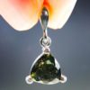 Private: Amazing Triangle Shaped Faceted Moldavite Pendant with Certificate of Authenticity (1.45grams)