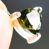 Private: Amazing Triangle Shaped Faceted Moldavite Pendant with Certificate of Authenticity (1.45grams)
