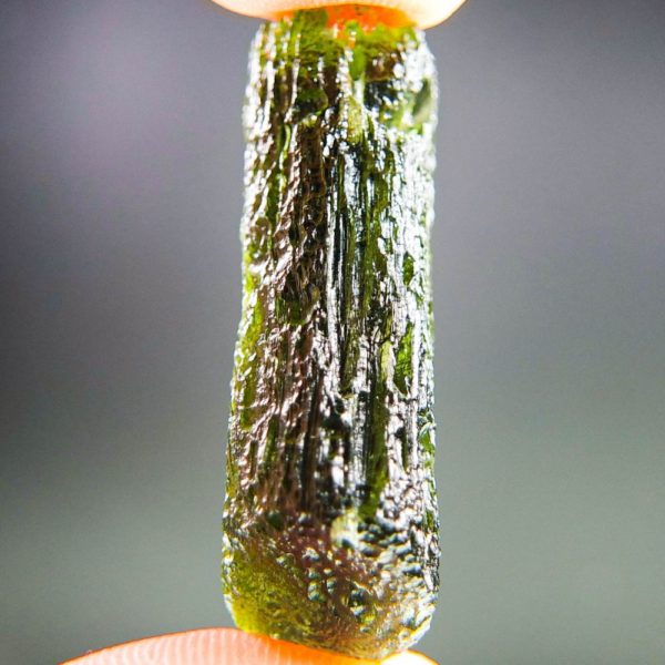glossy rare moldavite with certificate of authenticity (8.01grams) 3
