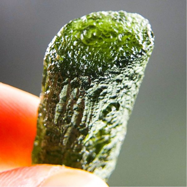 glossy rare moldavite with certificate of authenticity (8.01grams) 5