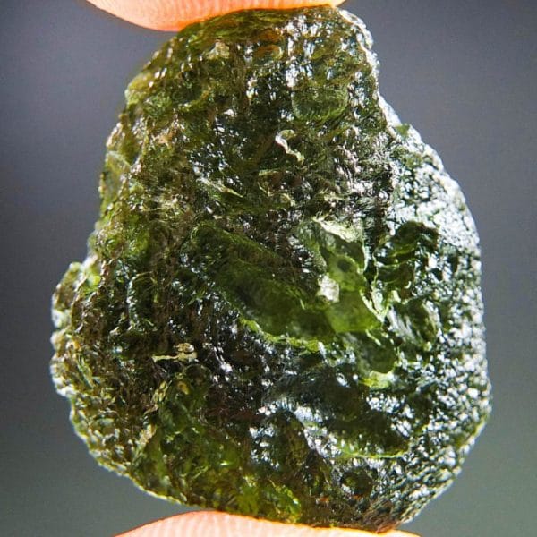 middleweight moldavite from chlum with certificate of authenticity (8.87grams) 4