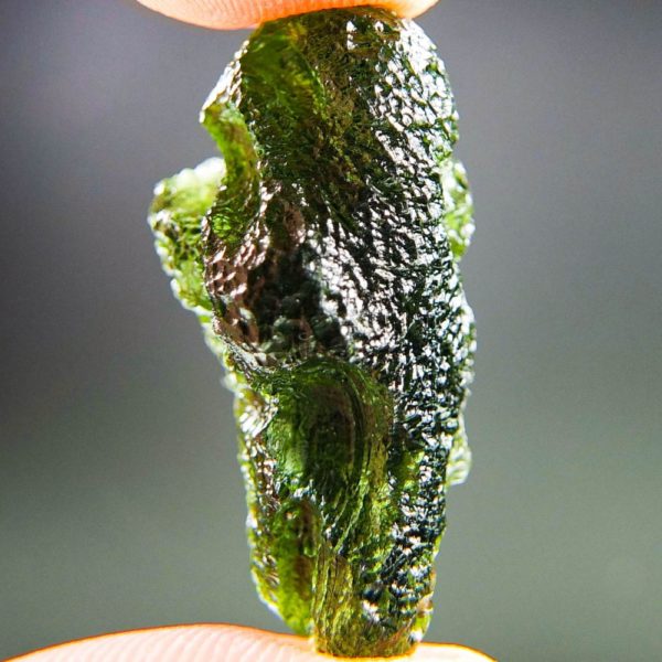 quality a+++ glossy middleweight natural piece moldavite (6.68grams) 3