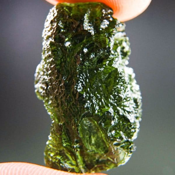 quality a+++ glossy middleweight natural piece moldavite (6.68grams) 4
