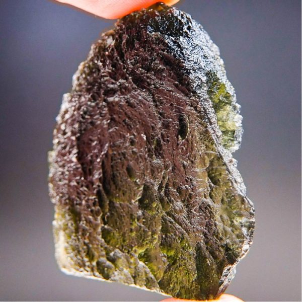 quality a+ open bubble large moldavite with certificate of authenticity (32.07grams) 2