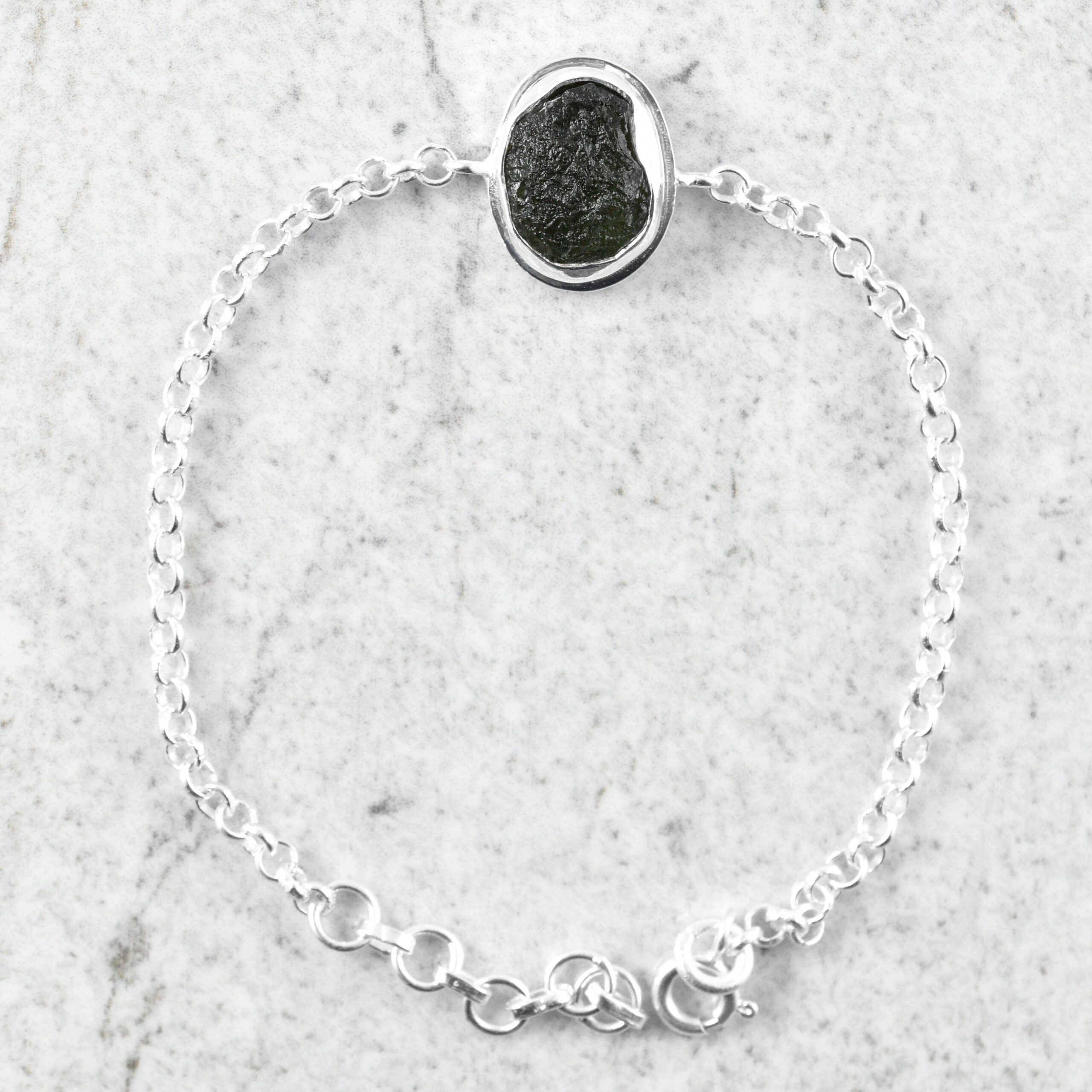Tiffany & Co. 925 Sterling Silver Open Heart Clasp Link Chain Bracelet 7.5
