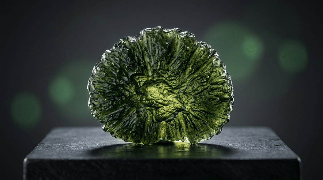 Authentic Czech moldavite specimen for sale