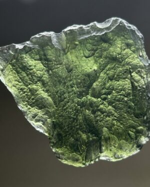 Genuine Raw Moldavite Specimen - 2.1g, Nesmen, Southern Bohemia, Certified - view 2